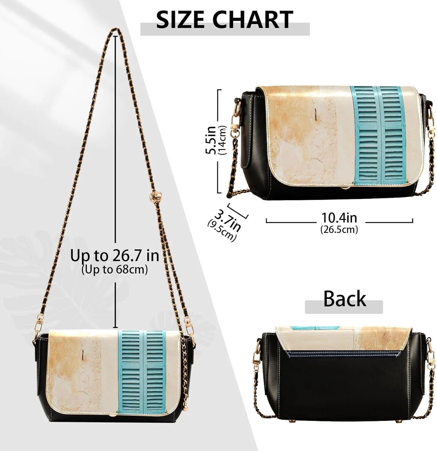 Crossbody Bags for Women Trendy Women's Black Shoulder Bag Small PU Leather Flap Cross Body Bag Handbags