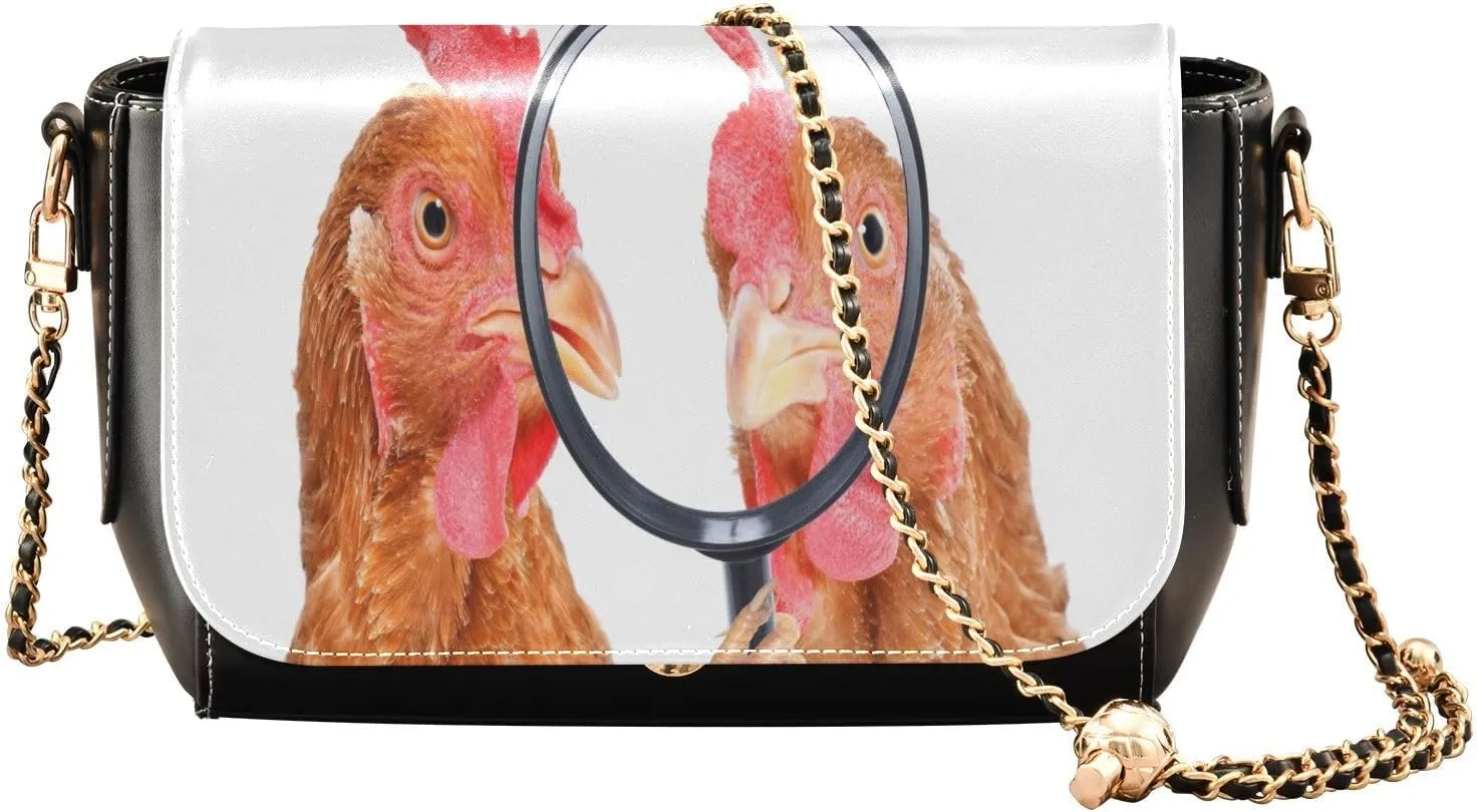 Crossbody Bags for Women Trendy Women's Black Shoulder Bag Small PU Leather Flap Cross Body Bag Handbags