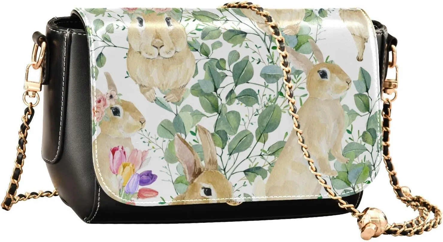 Crossbody Bags for Women Trendy Women's Black Shoulder Bag Small PU Leather Flap Cross Body Bag Handbags