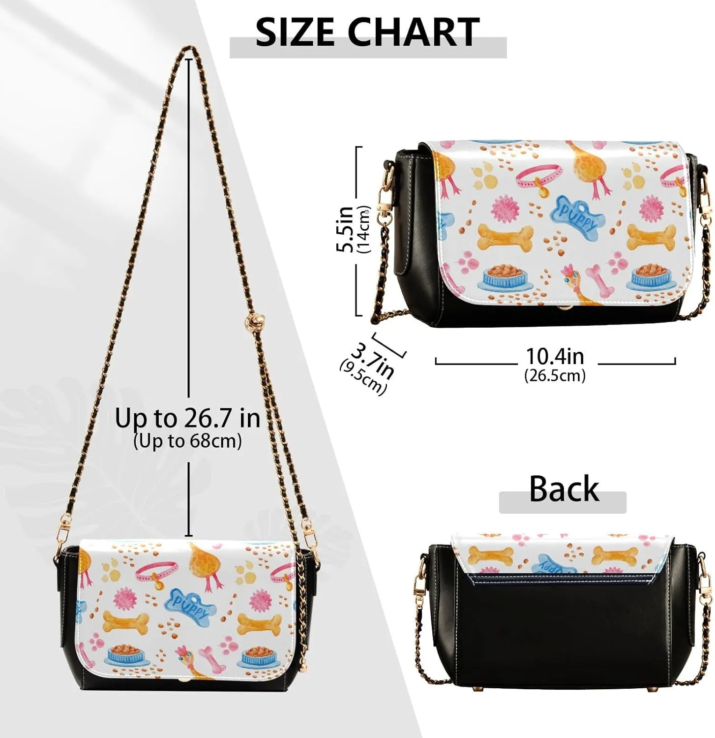 Crossbody Bags for Women Trendy Women's Black Shoulder Bag Small PU Leather Flap Cross Body Bag Handbags