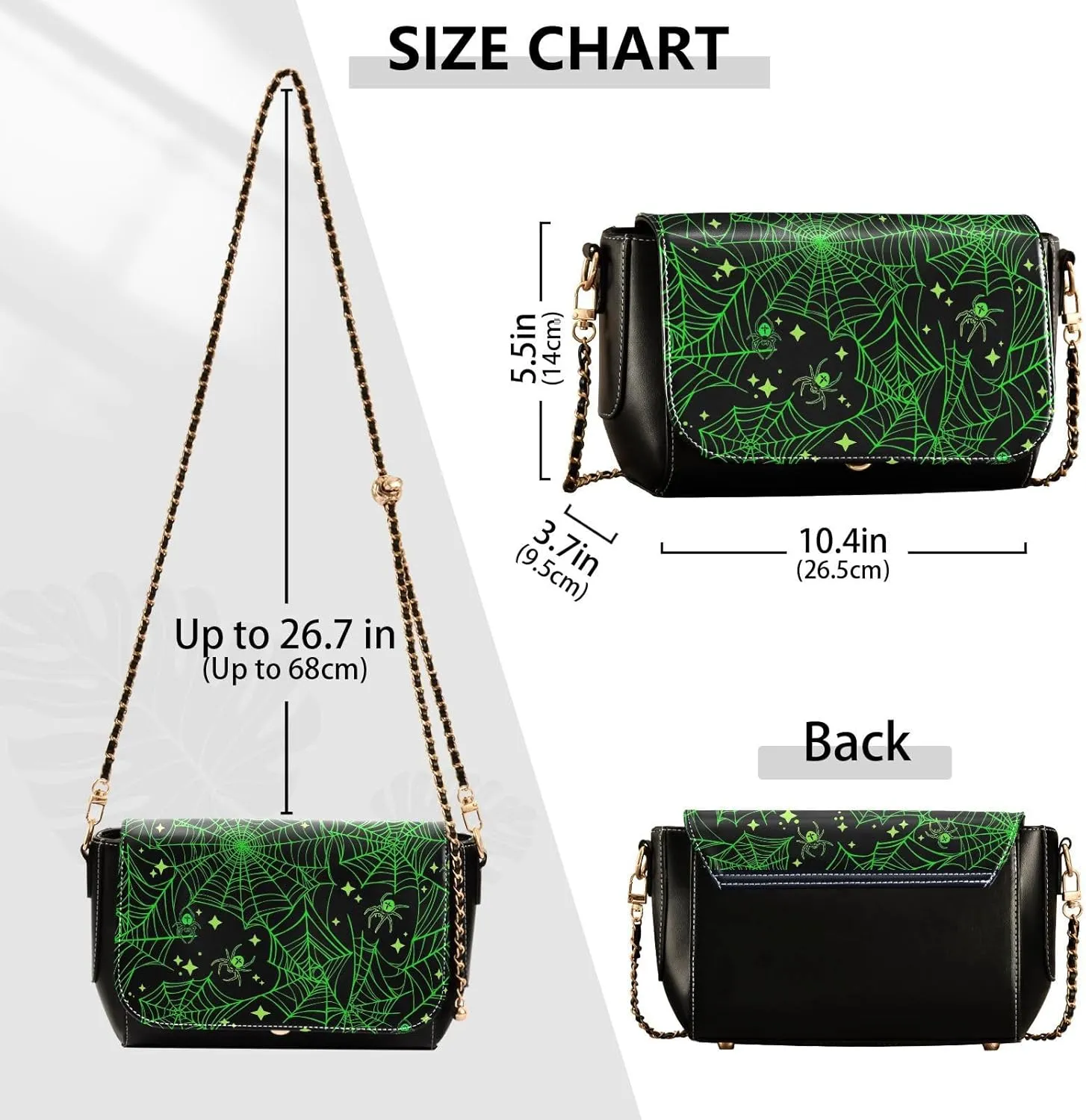 Crossbody Bags for Women Trendy Women's Black Shoulder Bag Small PU Leather Flap Cross Body Bag Handbags