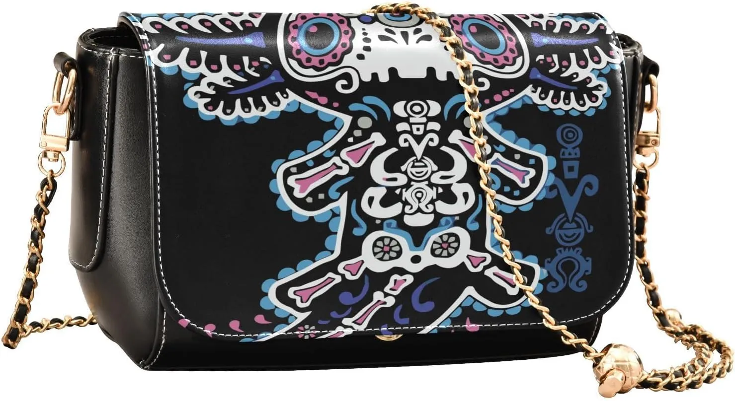 Crossbody Bags for Women Trendy Women's Black Shoulder Bag Small PU Leather Flap Cross Body Bag Handbags