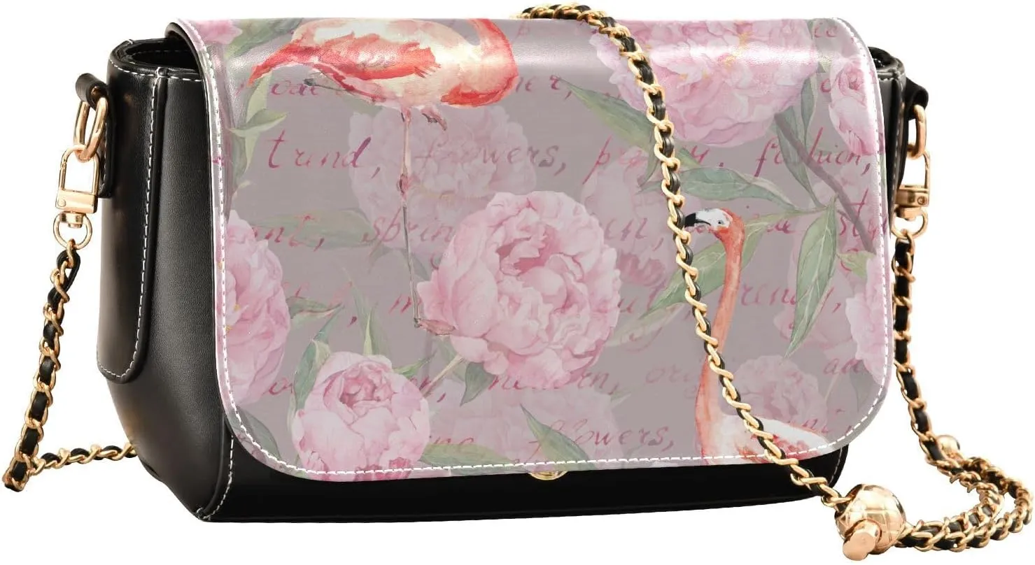 Crossbody Bags for Women Trendy Women's Black Shoulder Bag Small PU Leather Flap Cross Body Bag Handbags
