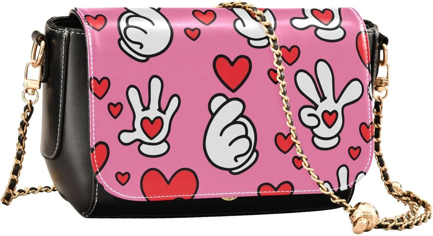 Crossbody Bags for Women Trendy Women's Black Shoulder Bag Small PU Leather Flap Cross Body Bag Handbags