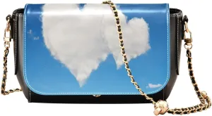 Crossbody Bags for Women Trendy Women's Black Shoulder Bag Small PU Leather Flap Cross Body Bag Handbags