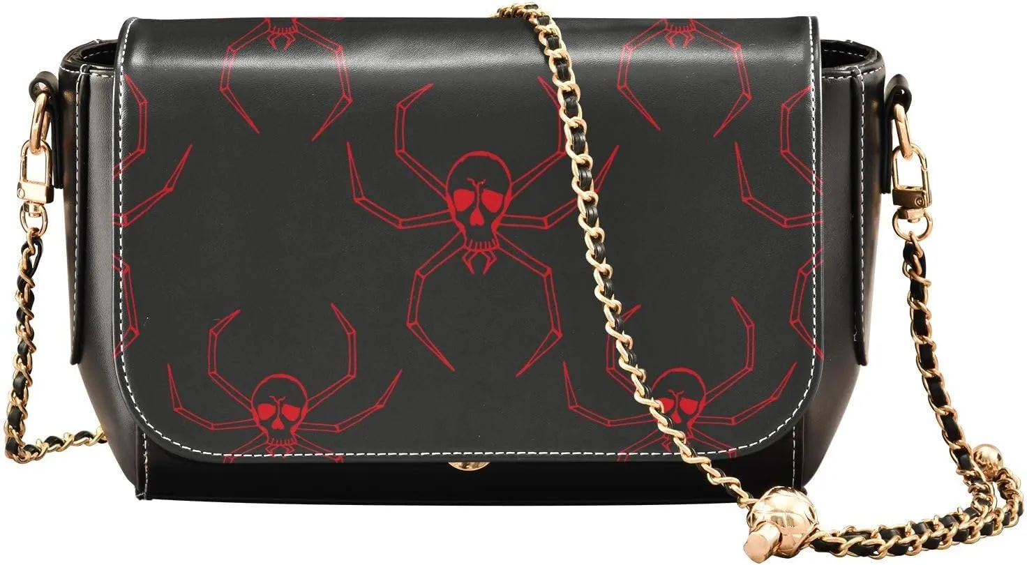 Crossbody Bags for Women Trendy Women's Black Shoulder Bag Small PU Leather Flap Cross Body Bag Handbags