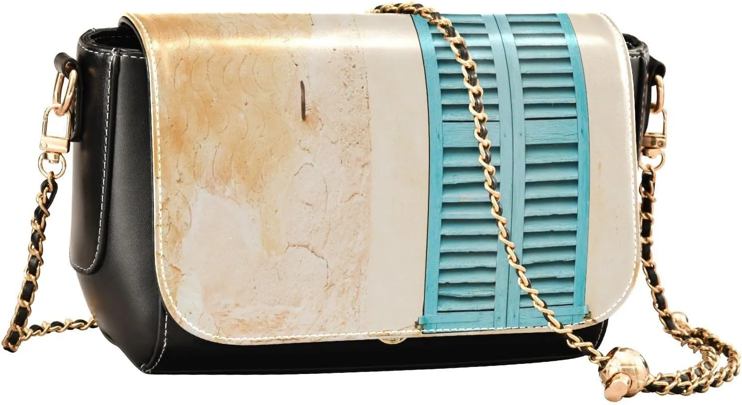 Crossbody Bags for Women Trendy Women's Black Shoulder Bag Small PU Leather Flap Cross Body Bag Handbags