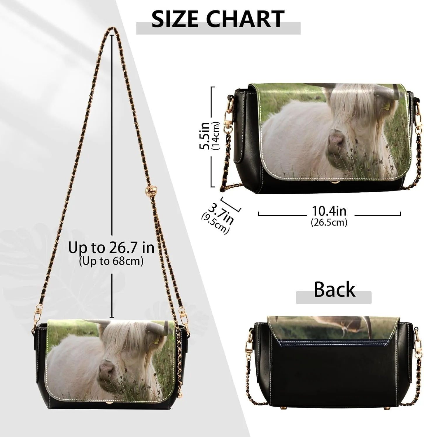 Crossbody Bags for Women Trendy Women's Black Shoulder Bag Small PU Leather Flap Cross Body Bag Handbags
