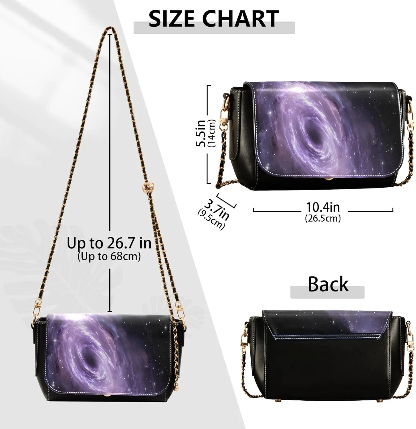 Crossbody Bags for Women Trendy Women's Black Shoulder Bag Small PU Leather Flap Cross Body Bag Handbags