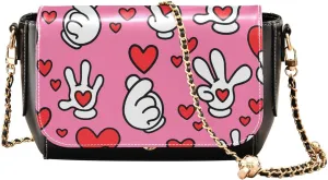 Crossbody Bags for Women Trendy Women's Black Shoulder Bag Small PU Leather Flap Cross Body Bag Handbags