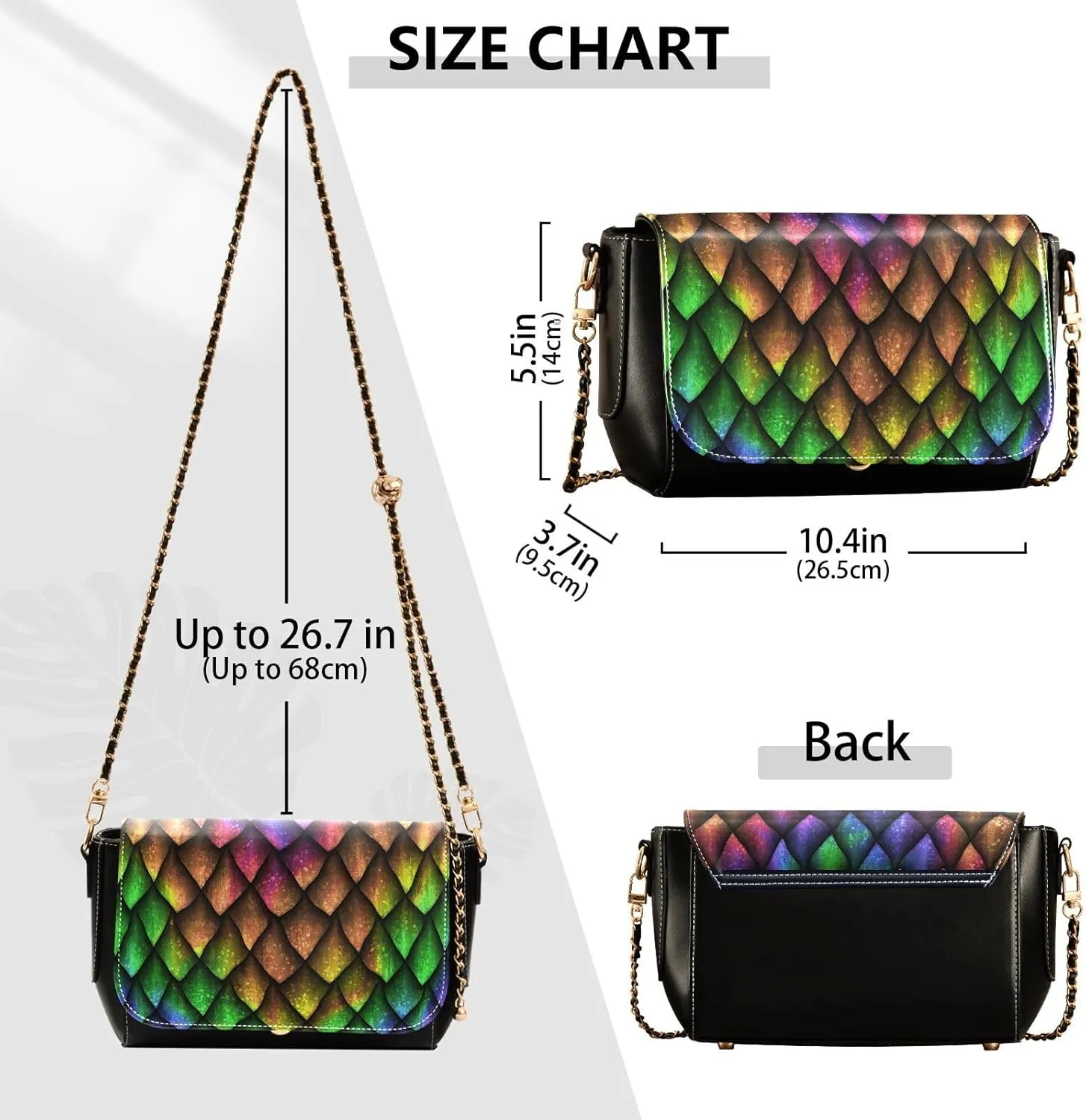Crossbody Bags for Women Trendy Women's Black Shoulder Bag Small PU Leather Flap Cross Body Bag Handbags