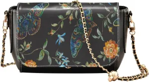 Crossbody Bags for Women Trendy Women's Black Shoulder Bag Small PU Leather Flap Cross Body Bag Handbags