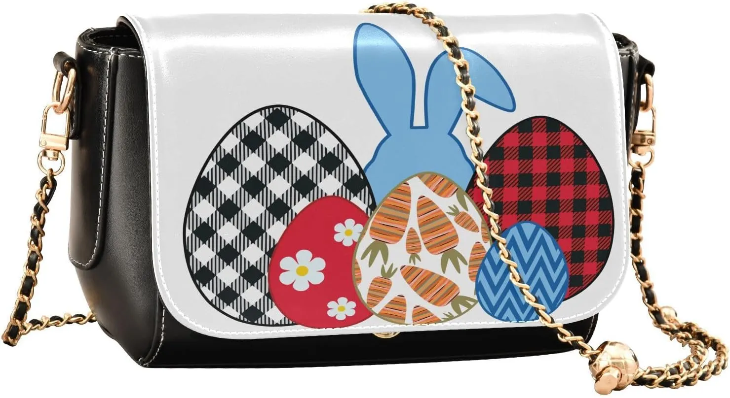 Crossbody Bags for Women Trendy Women's Black Shoulder Bag Small PU Leather Flap Cross Body Bag Handbags