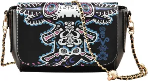 Crossbody Bags for Women Trendy Women's Black Shoulder Bag Small PU Leather Flap Cross Body Bag Handbags