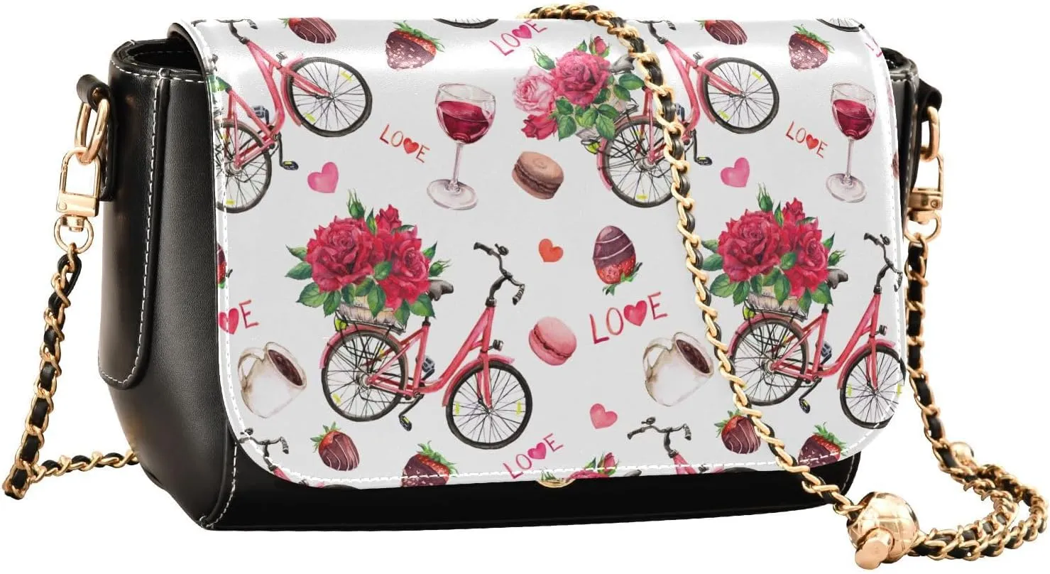 Crossbody Bags for Women Trendy Women's Black Shoulder Bag Small PU Leather Flap Cross Body Bag Handbags