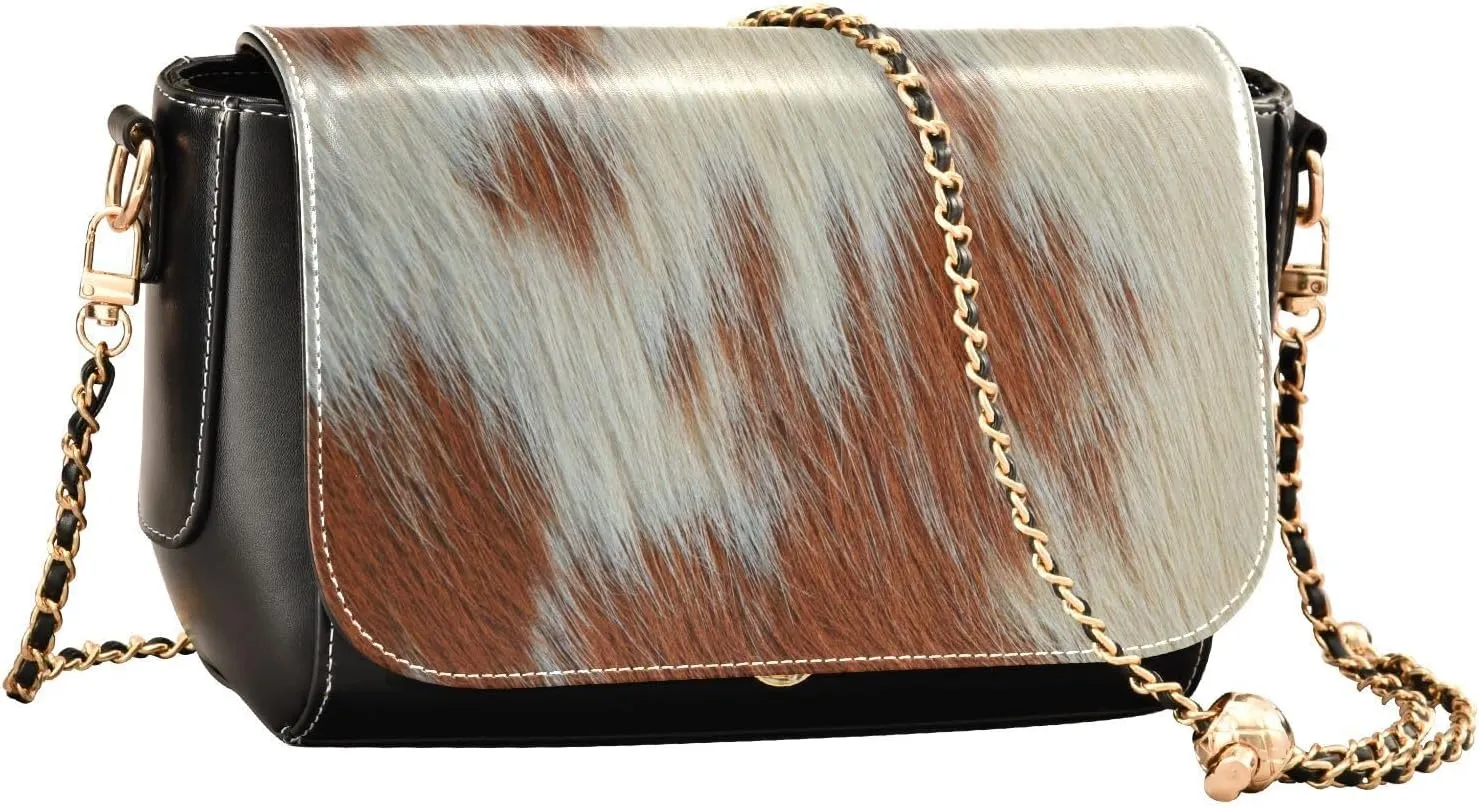 Crossbody Bags for Women Trendy Women's Black Shoulder Bag Small PU Leather Flap Cross Body Bag Handbags