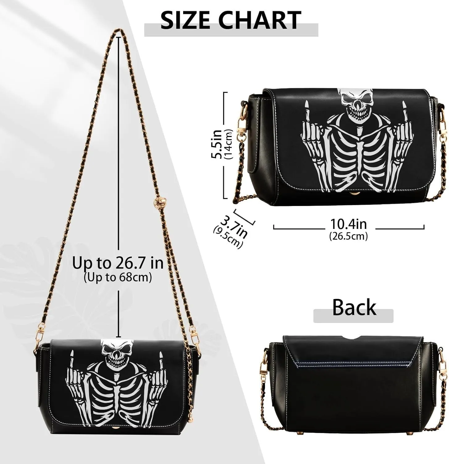 Crossbody Bags for Women Trendy Women's Black Shoulder Bag Small PU Leather Flap Cross Body Bag Handbags