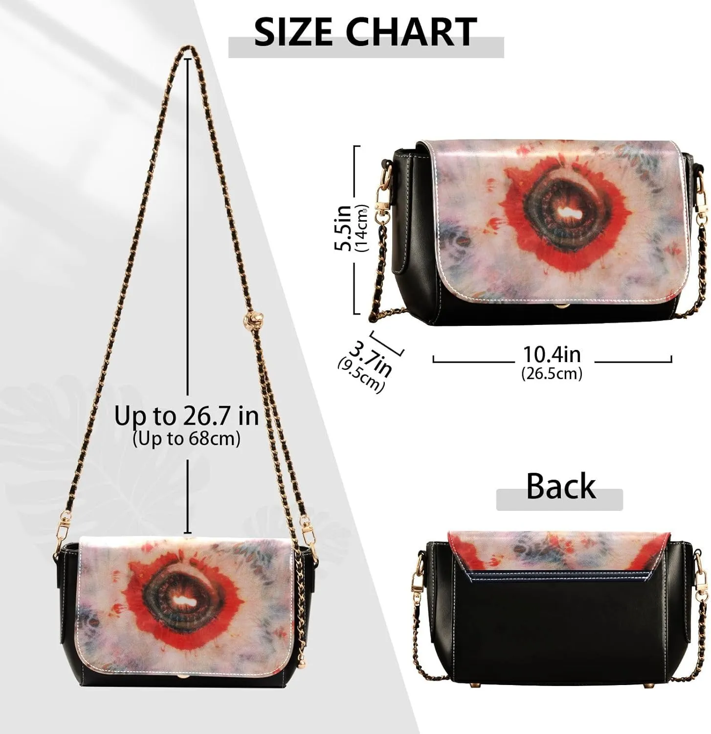 Crossbody Bags for Women Trendy Women's Black Shoulder Bag Small PU Leather Flap Cross Body Bag Handbags