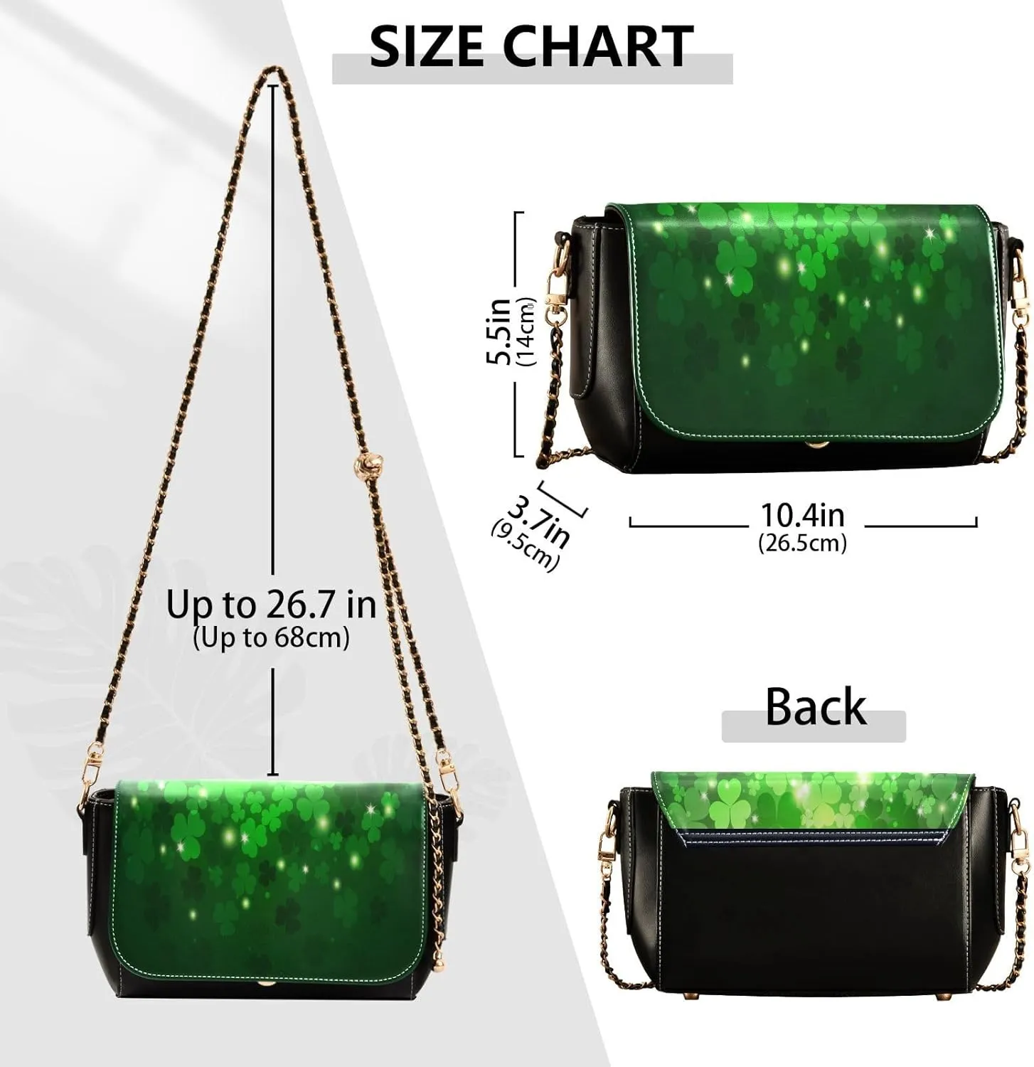Crossbody Bags for Women Trendy Women's Black Shoulder Bag Small PU Leather Flap Cross Body Bag Handbags