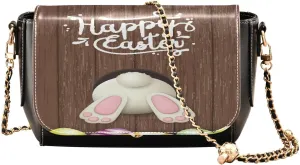 Crossbody Bags for Women Trendy Women's Black Shoulder Bag Small PU Leather Flap Cross Body Bag Handbags