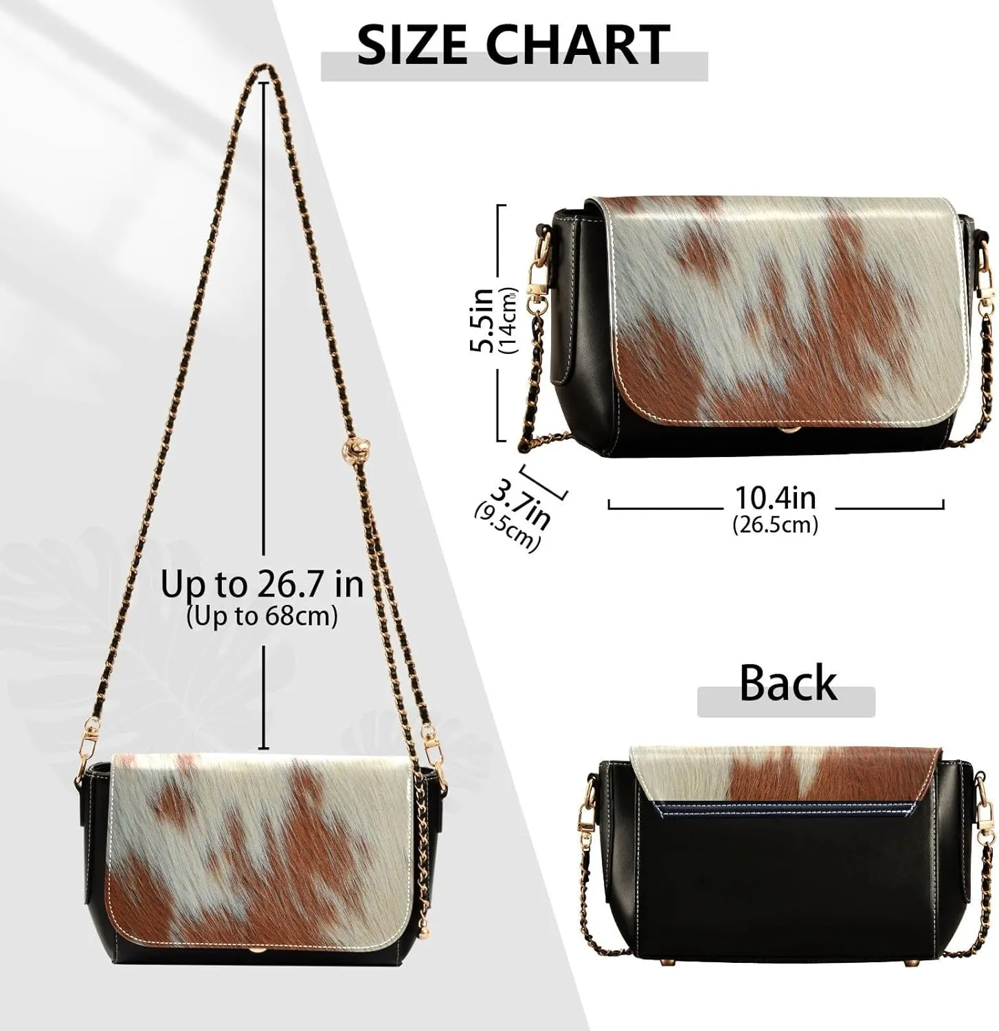 Crossbody Bags for Women Trendy Women's Black Shoulder Bag Small PU Leather Flap Cross Body Bag Handbags