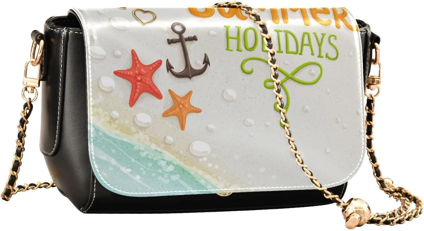 Crossbody Bags for Women Trendy Women's Black Shoulder Bag Small PU Leather Flap Cross Body Bag Handbags