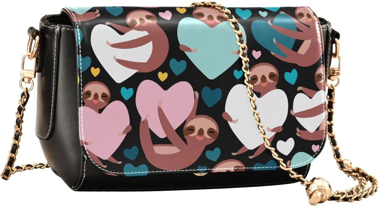 Crossbody Bags for Women Trendy Women's Black Shoulder Bag Small PU Leather Flap Cross Body Bag Handbags