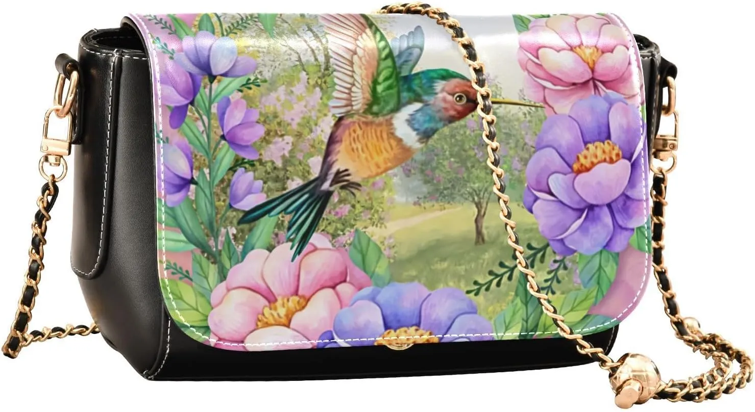 Crossbody Bags for Women Trendy Women's Black Shoulder Bag Small PU Leather Flap Cross Body Bag Handbags
