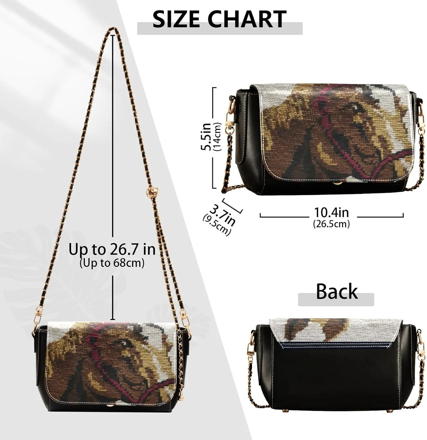 Crossbody Bags for Women Trendy Women's Black Shoulder Bag Small PU Leather Flap Cross Body Bag Handbags