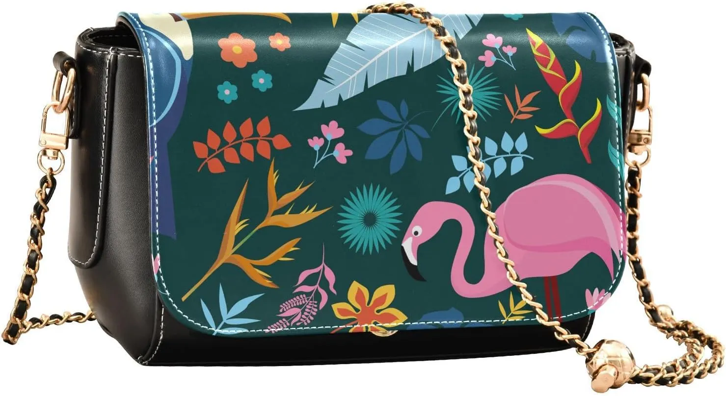Crossbody Bags for Women Trendy Women's Black Shoulder Bag Small PU Leather Flap Cross Body Bag Handbags