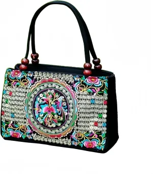Crossbody Bags For Women Women Shoulder Bag Handmade Embroidered Large Capacity Canvas Shopper Tote Ladies