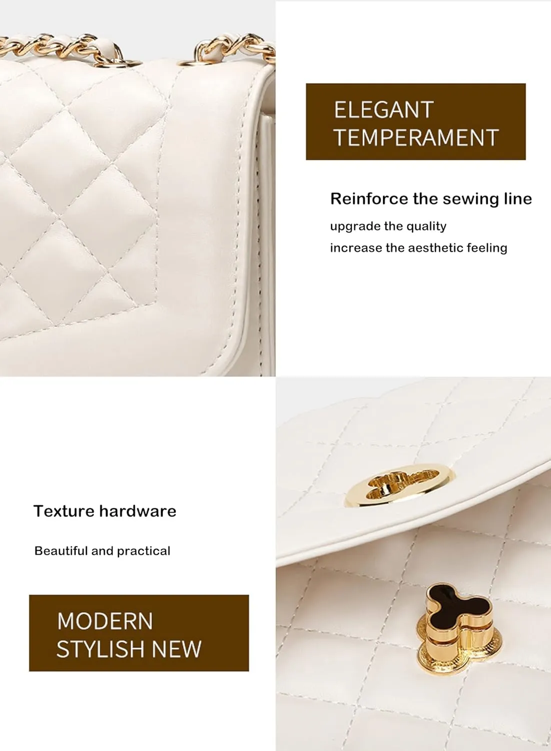 Crossbody Bags for Women,PU Leather Crossbody Purses for Women Shoulder Bag Retro Classic Purse Clutch Shoulder HandBag