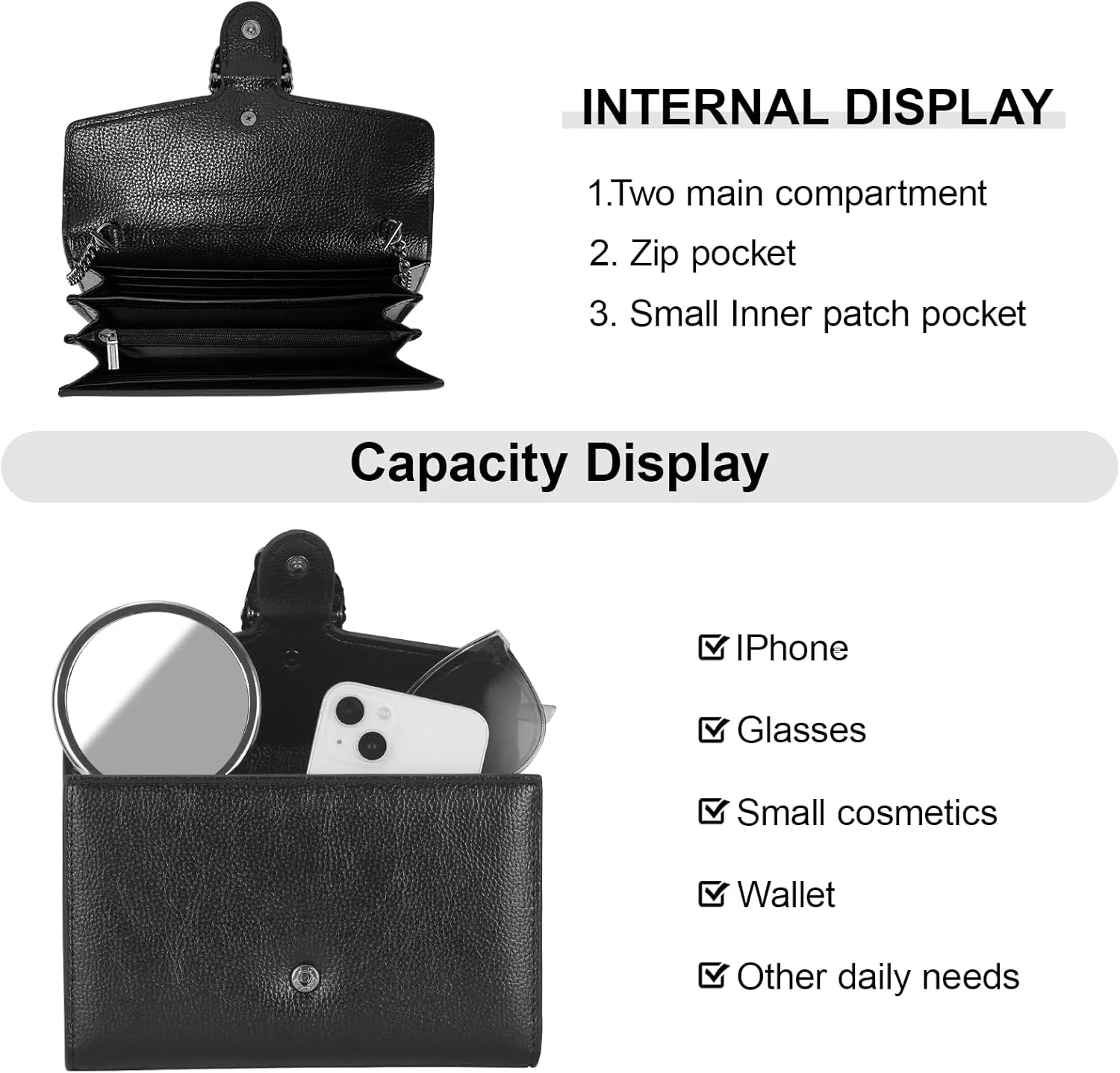 Crossbody Chain Purses for Women - Crocodile Snake Pattern Leather Shoulder Handbags Evening Clutch Satchel Bags