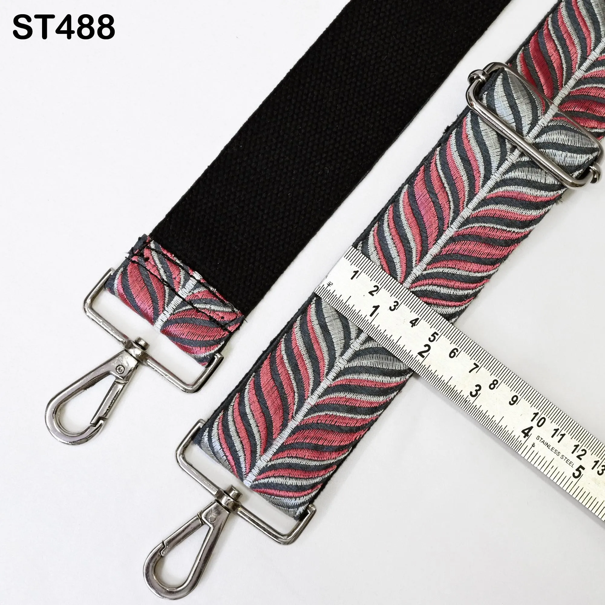 Custom Messenger Crossbody Strap Canvas Sling Bag Purse Strap Embroidery  Strap Handbag Embroidered Replacement Strap Boho Guitar Strap Gift