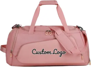Custom Sport Duffel Bag Men Women (Gym Bag) Embroidered Your Name&Logo Personalized Weekender Bag for Overnight, Gym,Travel