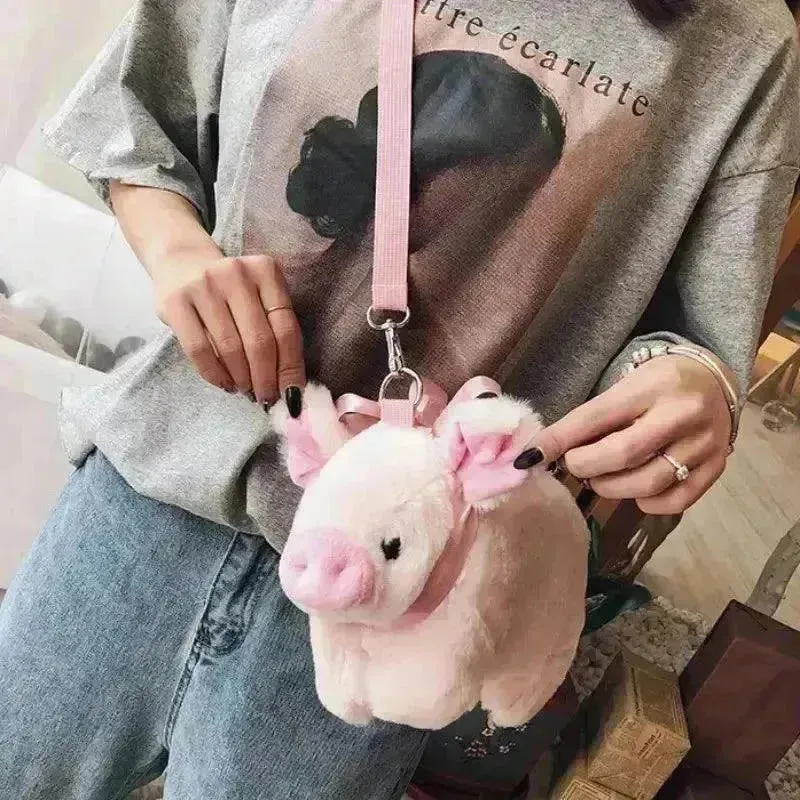 Cute Plush Pig Cross Bodybag