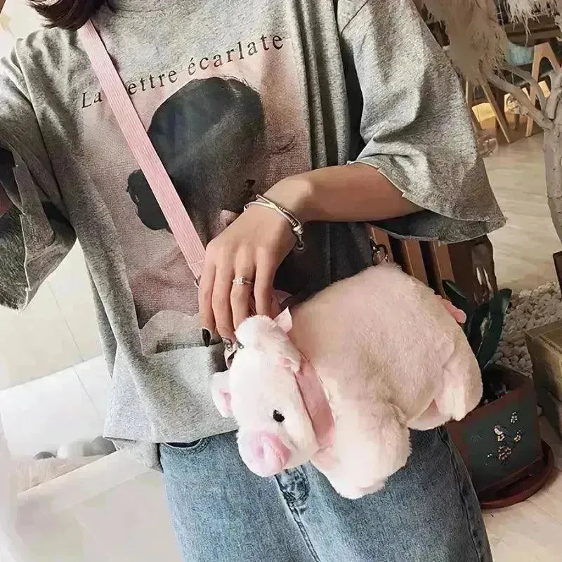 Cute Plush Pig Cross Bodybag