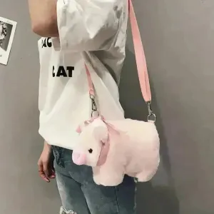 Cute Plush Pig Cross Bodybag