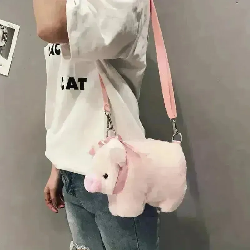 Cute Plush Pig Cross Bodybag