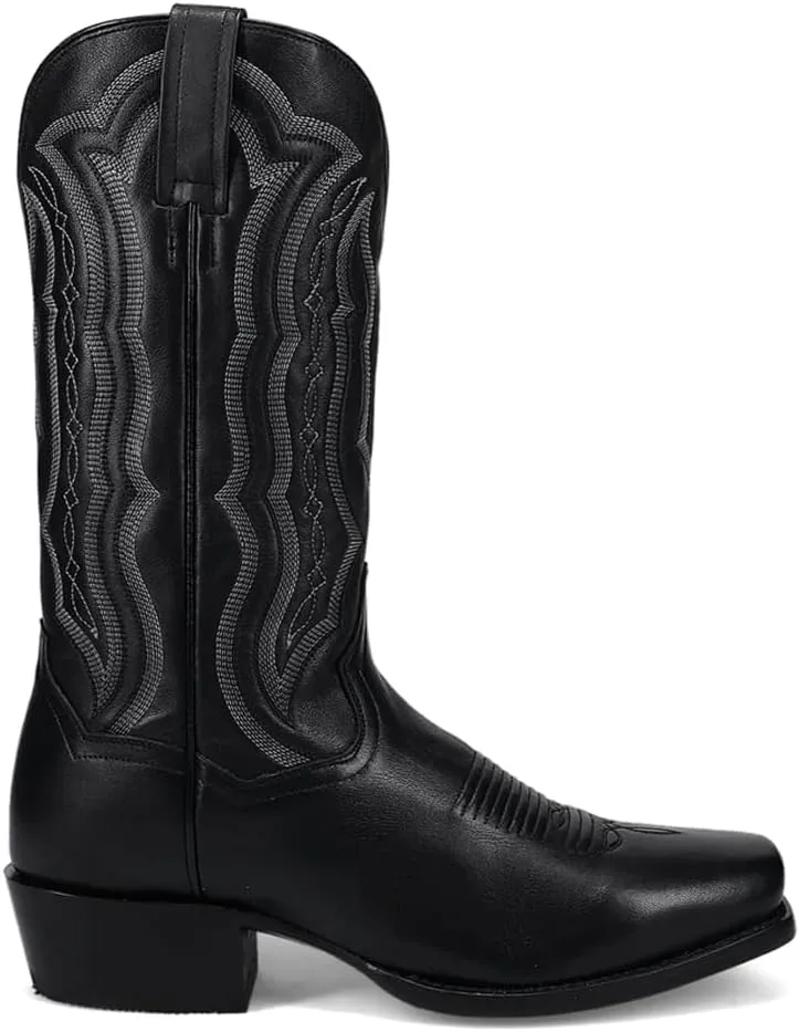 Dan Post Boots Mens Wade Embroidered Square Toe Casual Boots Mid Calf - Brown