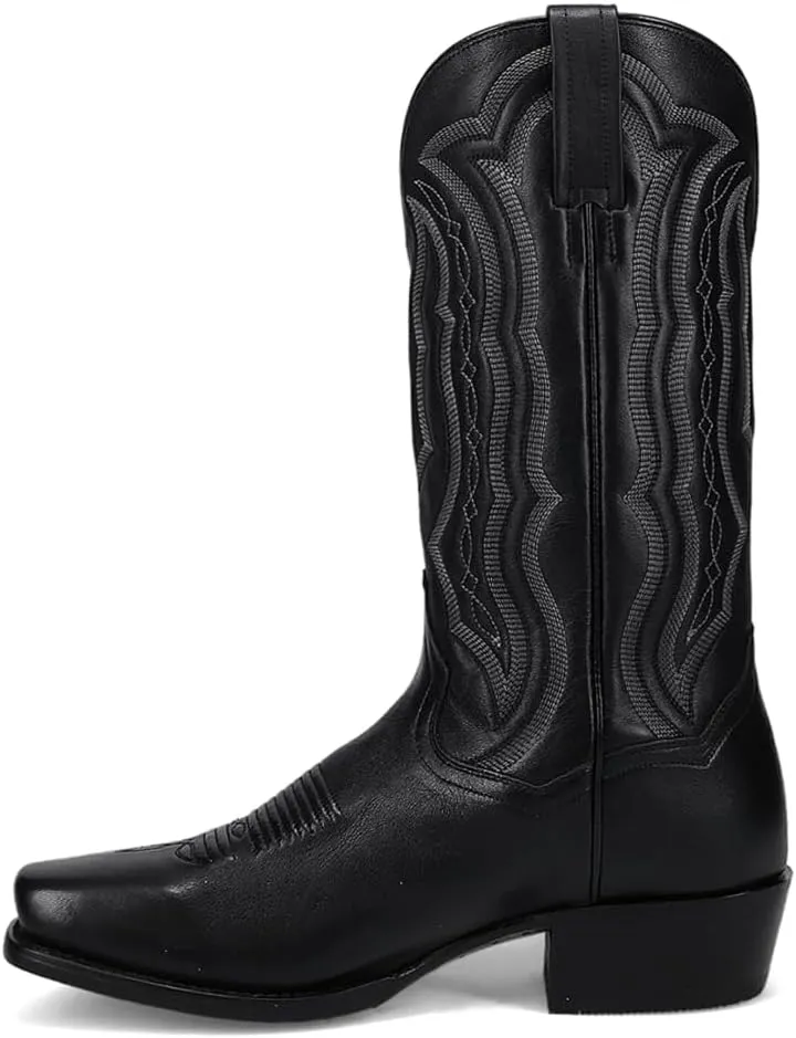 Dan Post Boots Mens Wade Embroidered Square Toe Casual Boots Mid Calf - Brown