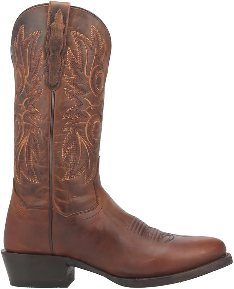 Dan Post Mens Cottonwood Embroidered Round Toe Casual Boots Mid Calf - Brown