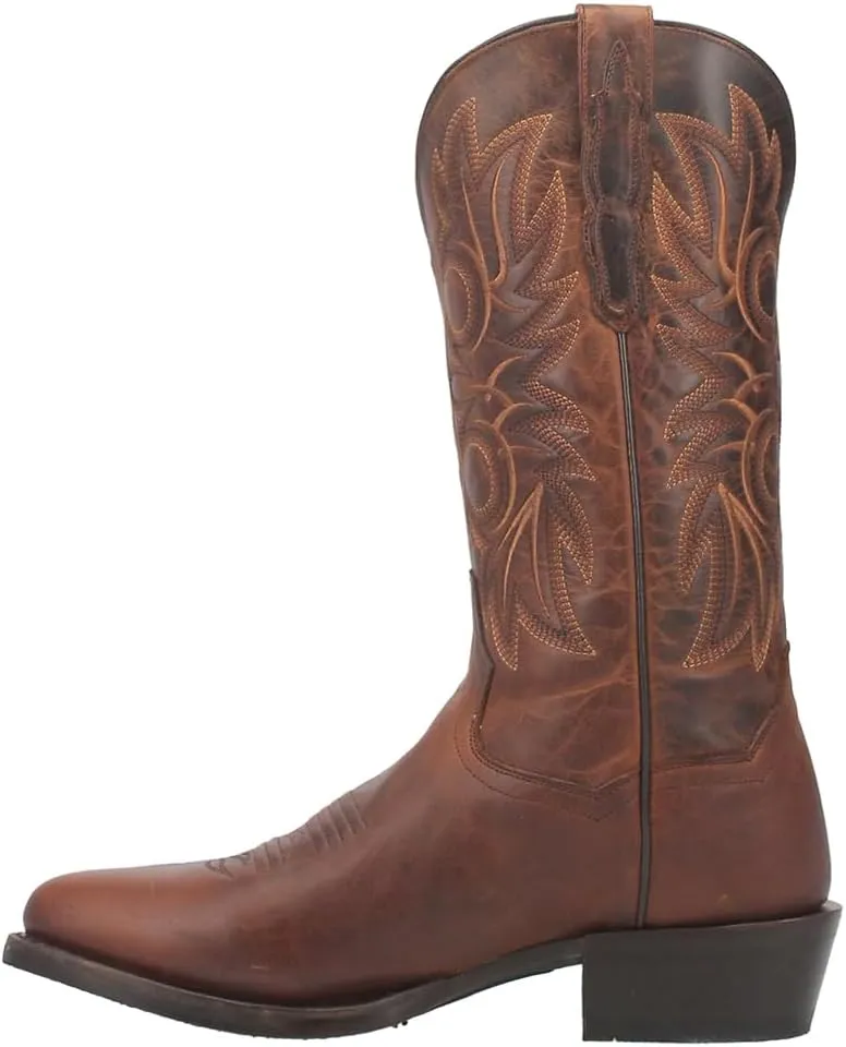 Dan Post Mens Cottonwood Embroidered Round Toe Casual Boots Mid Calf - Brown