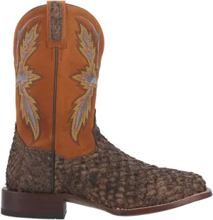 Dan Post Mens Dorsal Embroidered Square Toe Casual Boots Mid Calf - Brown