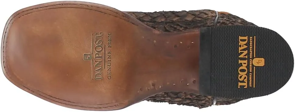 Dan Post Mens Dorsal Embroidered Square Toe Casual Boots Mid Calf - Brown