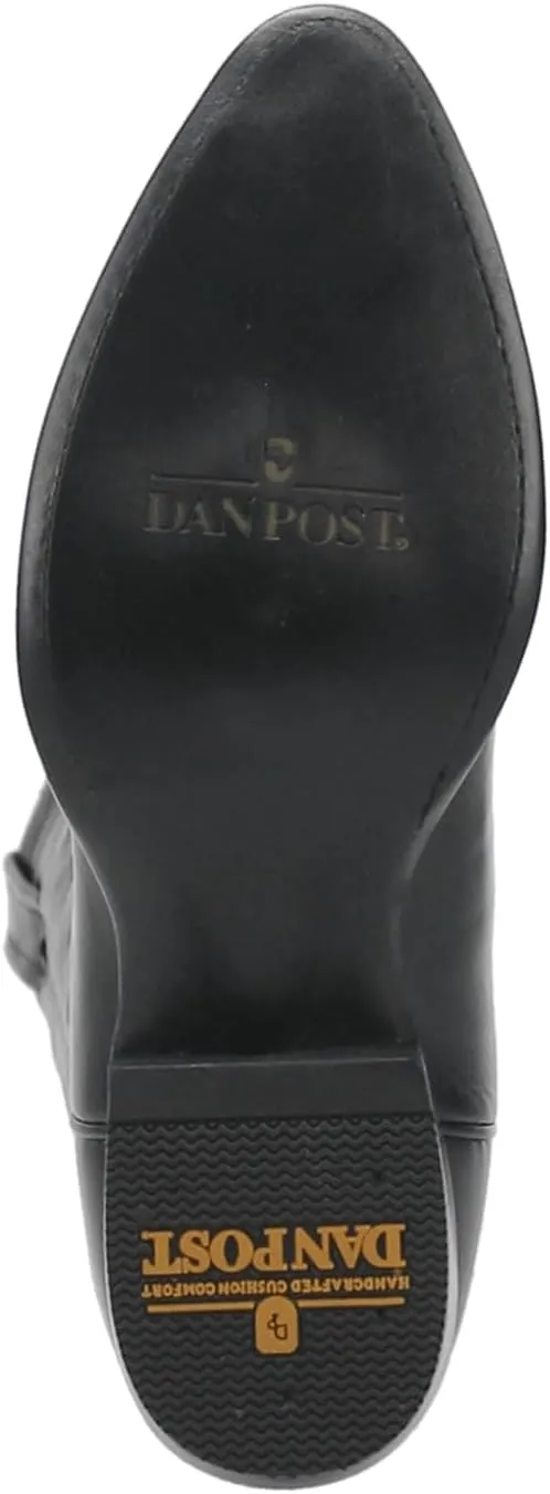 Dan Post Mens Milwaukee Embroidered Narrow Pointed Toe Casual Boots Mid Calf - Black