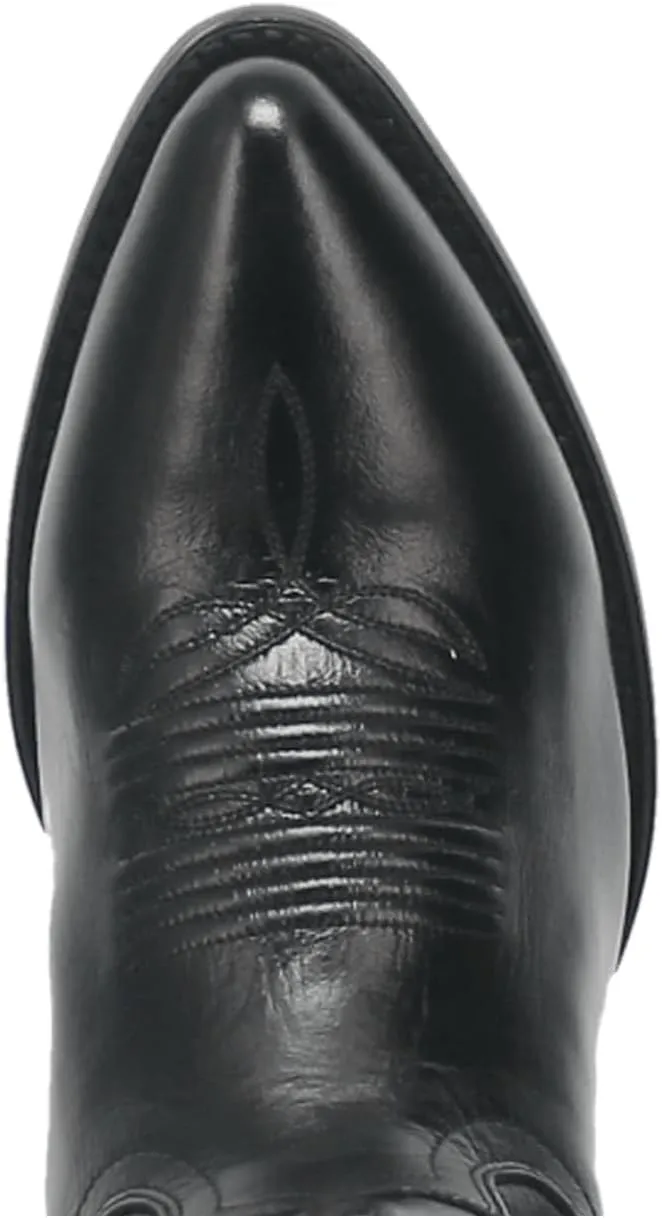 Dan Post Mens Milwaukee Embroidered Narrow Pointed Toe Casual Boots Mid Calf - Black