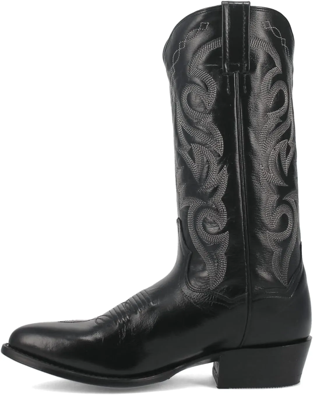 Dan Post Mens Milwaukee Embroidered Narrow Pointed Toe Casual Boots Mid Calf - Black