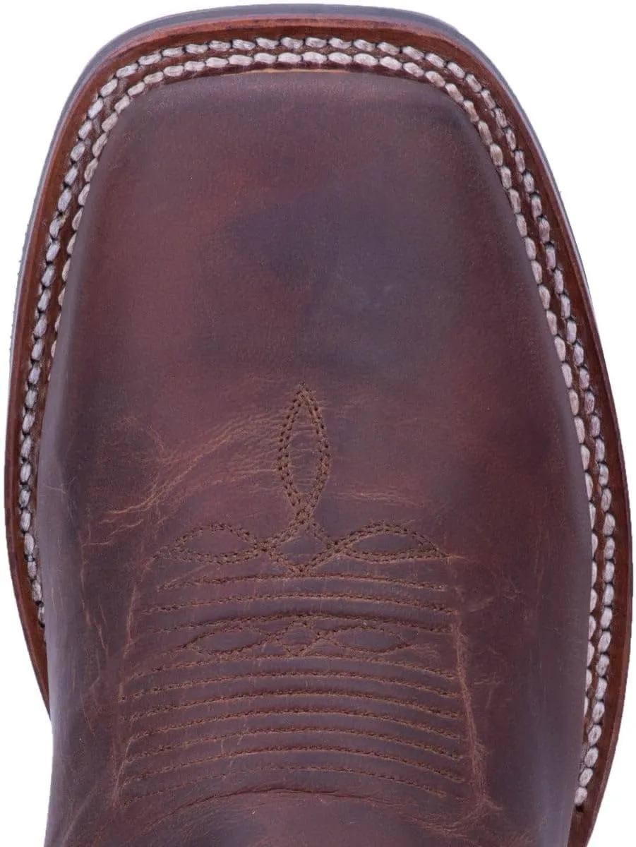 Dan Post Mens Winslow Embroidered Square Toe Casual Boots Mid Calf - Blue, Brown