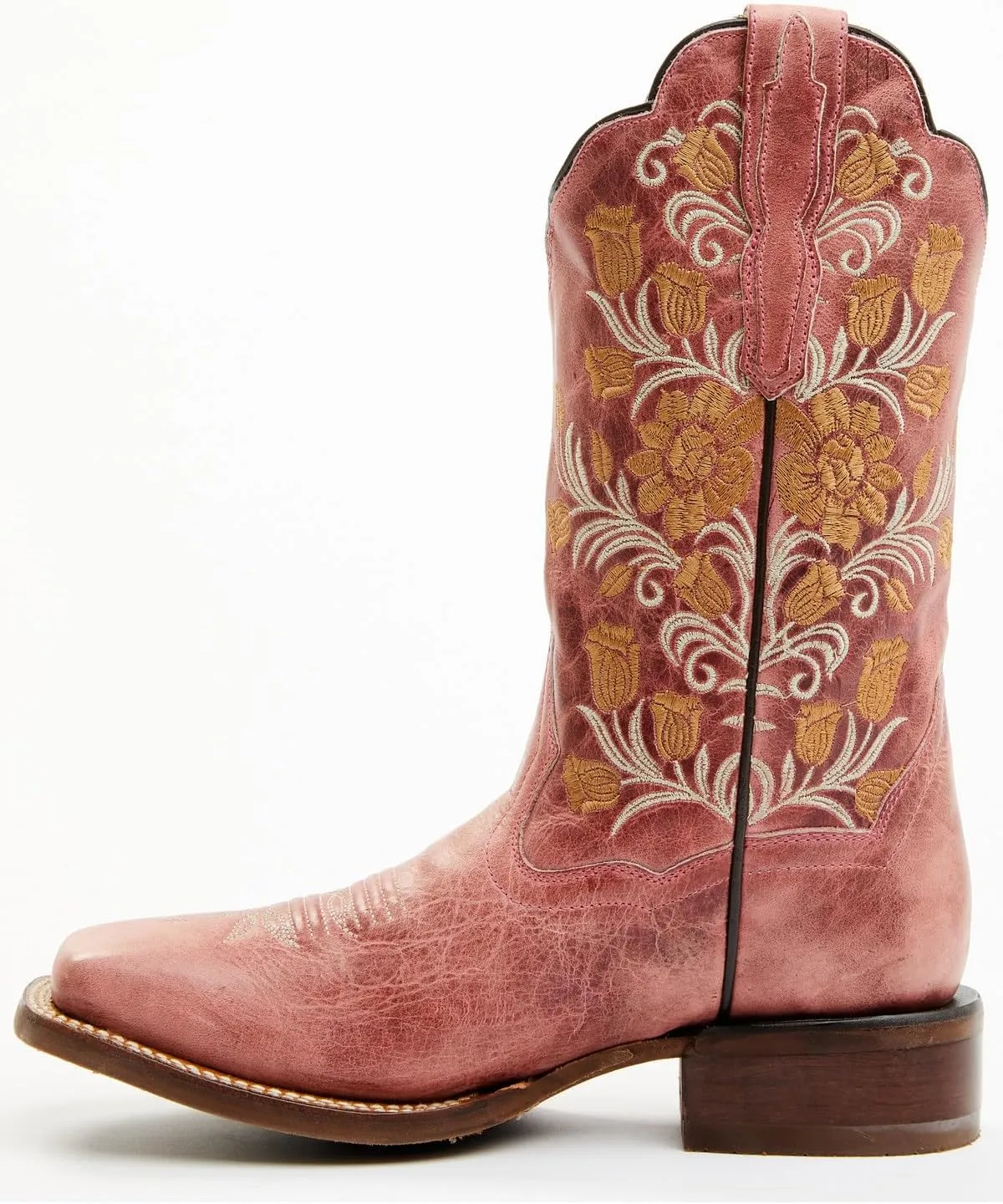 Dan Post Women's Athena Floral Embroidered Western Performance Boot Broad Square - Dp4945